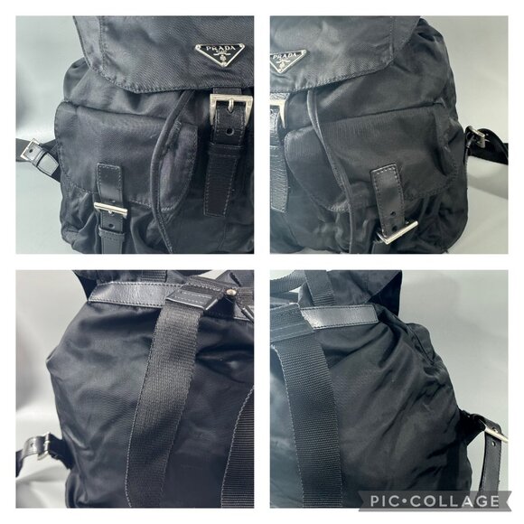 Prada Tessuto Black Nylon Backpack Bag - Picture 6 of 14